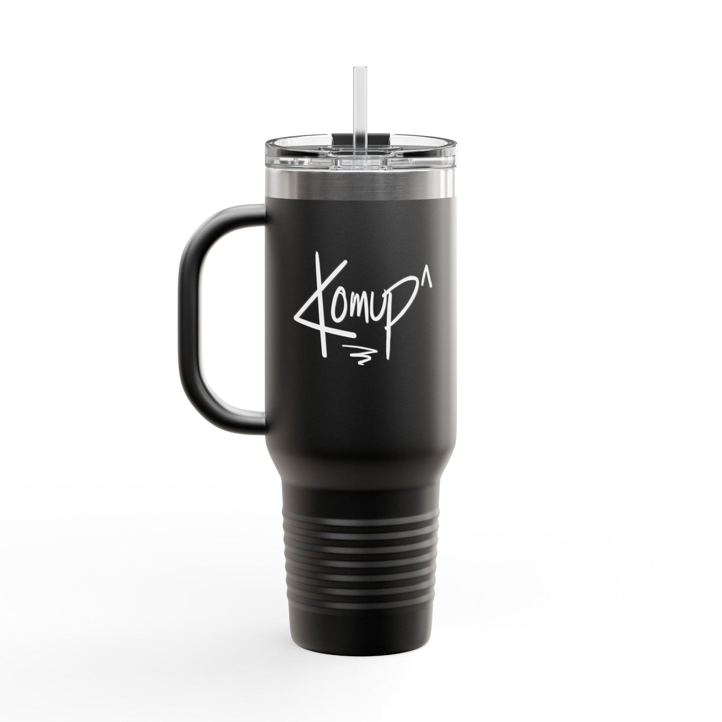 Motivational Insulated Travel Mug - 40oz 'Keep On Moving Under Pressure'